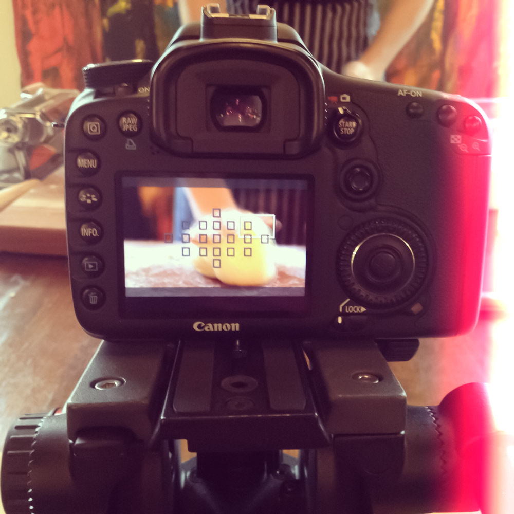 Canon Video Camera on Location